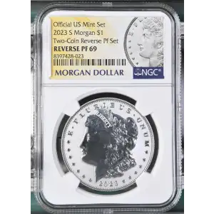 2023 S Two-Coin Reverse Pf Set Official US Mint Set (2)
