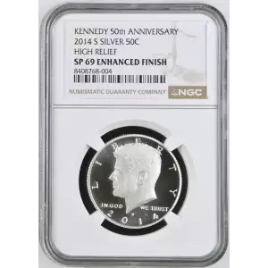 2014 S HIGH RELIEF KENNEDY 50th ANNIVERSARY ENHANCED FINISH (2)