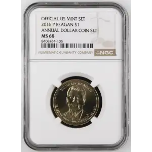 2016 P ANNUAL DOLLAR COIN SET OFFICIAL US MINT SET (2)