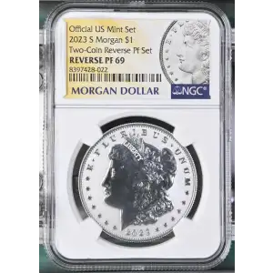 2023 S Two-Coin Reverse Pf Set Official US Mint Set (2)