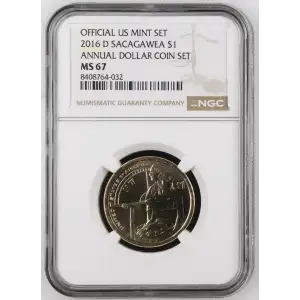 2016 D ANNUAL DOLLAR COIN SET OFFICIAL US MINT SET (2)