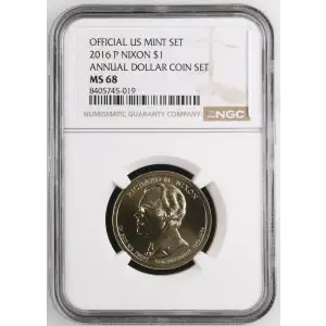 2016 P ANNUAL DOLLAR COIN SET OFFICIAL US MINT SET (2)