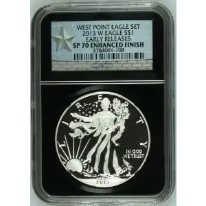 2013 W WEST POINT EAGLE SET EARLY RELEASES OFFICIAL US MINT SET ENHANCED FINISH (2)