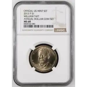 2013 WILLIAM TAFT ANNUAL DOLLAR COIN SET OFFICIAL US MINT SET (2)
