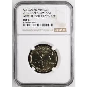 2016 D ANNUAL DOLLAR COIN SET OFFICIAL US MINT SET (2)