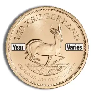 1/10 oz Gold Krugerrand (Year Varies)
