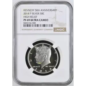 2014 P HIGH RELIEF KENNEDY 50th ANNIVERSARY ULTRA CAMEO (2)