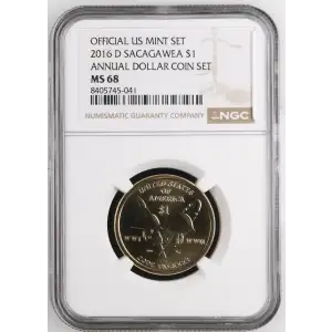 2016 D ANNUAL DOLLAR COIN SET OFFICIAL US MINT SET (2)