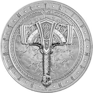 2025 1 oz Artefacts: Mjölnir Silver Coin (2)