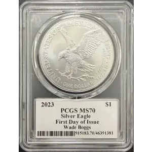 2023 $1 Silver Eagle Legends of Life First Day of Issue Wade Boggs Wade Boggs
