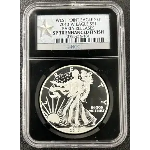 2013 W WEST POINT EAGLE SET EARLY RELEASES OFFICIAL US MINT SET ENHANCED FINISH