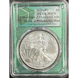 2021-(P) $1 Silver Eagle -T1 Emergency Issue Struck at Philadelphia (2)