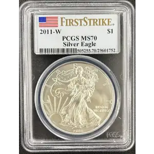 2011 W Burnished Silver Eagle PCGS MS-70