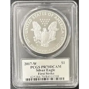 2017-W $1 Silver Eagle First Strike Mercanti SF Signatures, DCAM