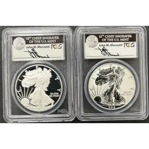 2012-S $1 Silver Eagle 75th Anniversary SF Mint Set, DCAM