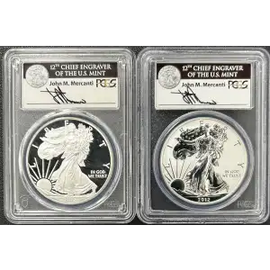 2012-S $1 Silver Eagle 75th Anniversary SF Mint Set, DCAM
