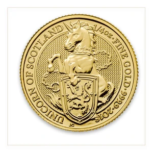 2018 1/4oz Gold Britain Queen's Beast: The Unicorn (2)