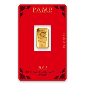 5g PAMP Gold Bar - Lunar Dragon (2)