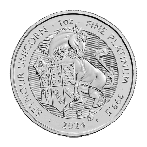 2024 1oz British The Royal Tudor Beast - Platinum Seymour Unicorn (2)