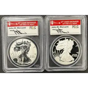 2012-S $1 Silver Eagle 75th Anniversary SF Mint Set, DCAM