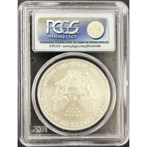 2007 W Burnished Silver Eagle PCGS MS-70 FIRST STRIKE