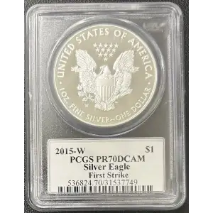 2015-W $1 Silver Eagle First Strike Moy Signature, DCAM