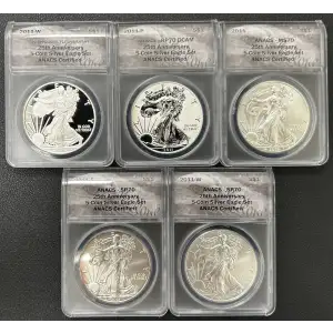 2011 Silver Eagle ANACS MS-70 25TH ANNIVERSARY  (2)