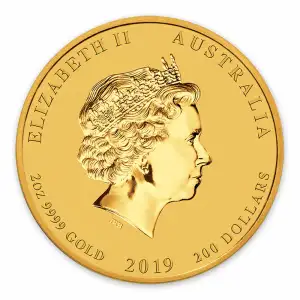 2019 2oz  Australian Perth Mint Gold Lunar Year of the Pig (2)
