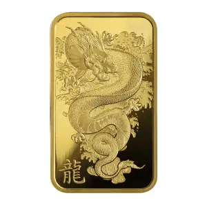 2024 1 oz PAMP Suisse Lunar Legend Azure Dragon Gold Bar (2)