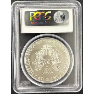 2011-W $1 Burnished Silver Eagle 25th Anniversary Set First Strike
