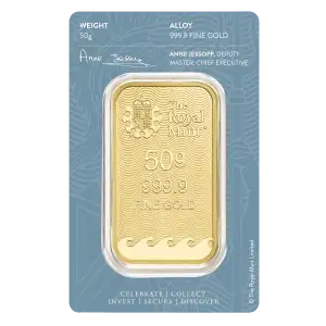 50g Royal Mint Gold Britannia Minted Bar (2)