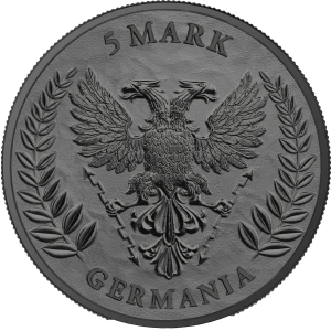 2025 1 oz Germania - Black Silver BU WMF Edition Coin (2)