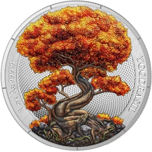 2025 1 oz Mythical Forest: Yggdrasil Autumn Silver Coin (2)