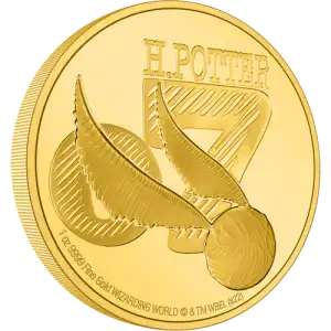 HARRY POTTER- 1oz Classic Golden Snitch Gold Coin (2)