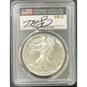 1989-S $1 Silver Eagle Thomas Cleveland Master Design, DCAM