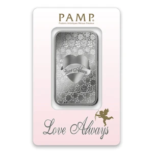 1oz PAMP Silver Bar - Love Always (2)