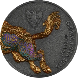2025 2 oz Germania Beasts - Gullinbursti Ultra Double High Relief Silver Coin (2)