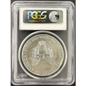 2011-W $1 Burnished Silver Eagle 25th Anniversary Set First Strike (2)