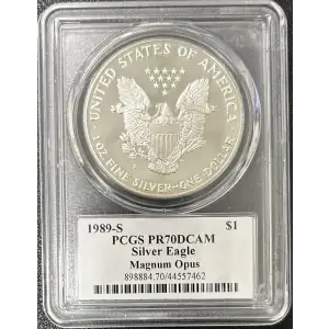 1989-S $1 Silver Eagle Thomas Cleveland Master Design, DCAM