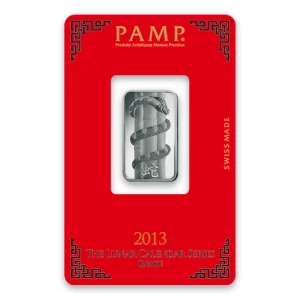 10g PAMP Silver Bar - Lunar Snake (2)