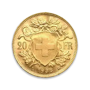Any Year Gold Swiss 20 Franc (2)