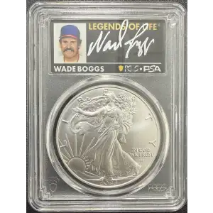 2023 $1 Silver Eagle Legends of Life First Day of Issue Wade Boggs Wade Boggs