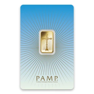 5g PAMP Gold Bar - Romanesque Cross (2)