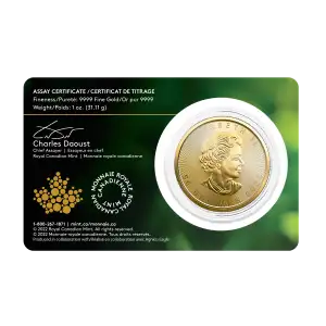 2022 1oz Canadian Gold Maple Leaf - Single Source Mine (2)
