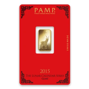 5g PAMP Gold Bar - Lunar Goat (3)