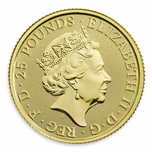 2020 1/4oz Gold Britain Queen's Beasts: The White Lion of Mortimer (2)