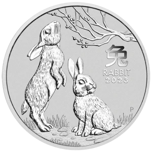 2023 1oz Australian Perth Mint Lunar Silver Rabbit (2)