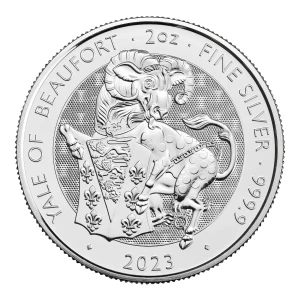2023 2oz The Royal Tudor Beast Yale Of Beaufort Silver (2)