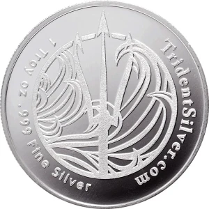 1 oz Trident - Silver Round (2)