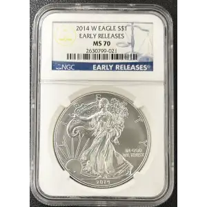 2014 W BURNISHED SILVER EAGLE EARLY RELEASES (3)